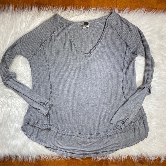 We the Free oversized Thermal Knit LongThumb Holes - Picture 2 of 8